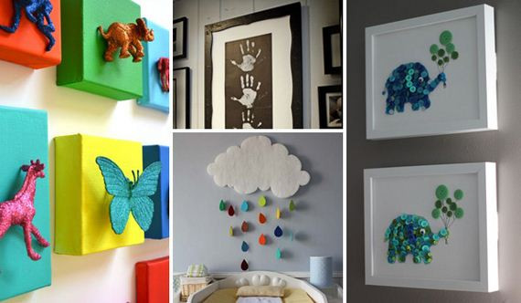 DIY Toddler Room Decor
 Cute DIY Wall Art Projects For Kids Room