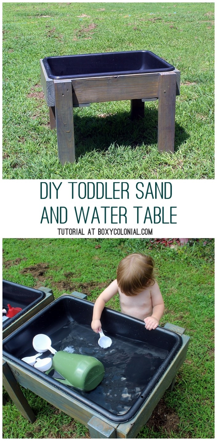 DIY Toddler Table
 DIY Toddler Water Table from Recycled Wood The Backyard