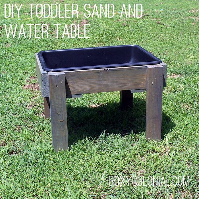 DIY Toddler Table
 DIY Toddler Water Table from Recycled Wood The Backyard
