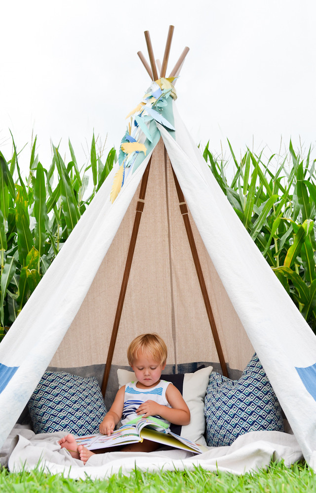 DIY Toddler Teepee
 DIY No Sew Teepee Project Nursery