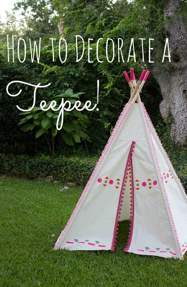 DIY Toddler Teepee
 DIY Painted Kids Teepee