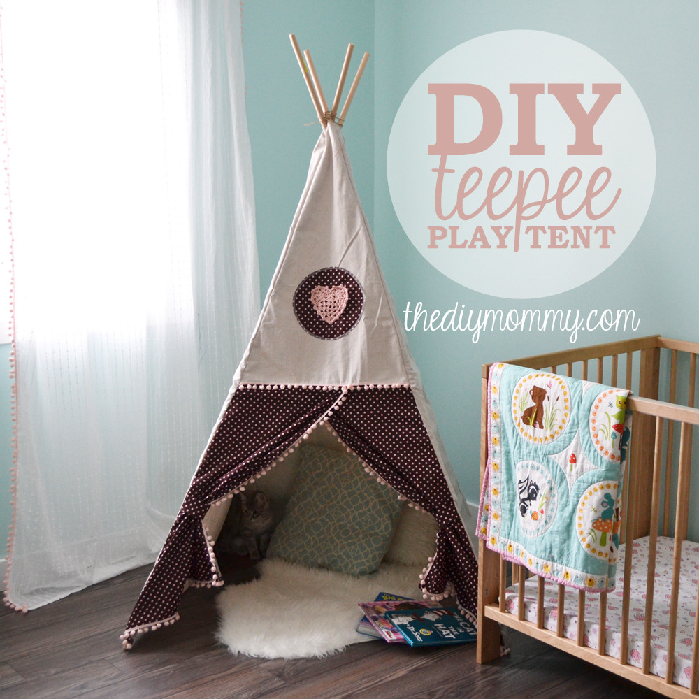 DIY Toddler Teepee
 Sew a DIY Teepee Play Tent