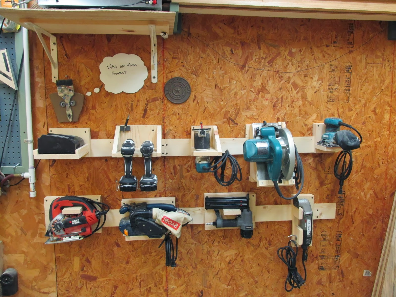 DIY Tool Organizer Ideas
 Wilker Do s DIY Power Tool Storage System