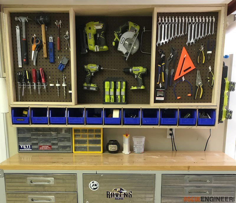 DIY Tool Organizer Ideas
 Tool Storage Wall Cabinet Rogue Engineer