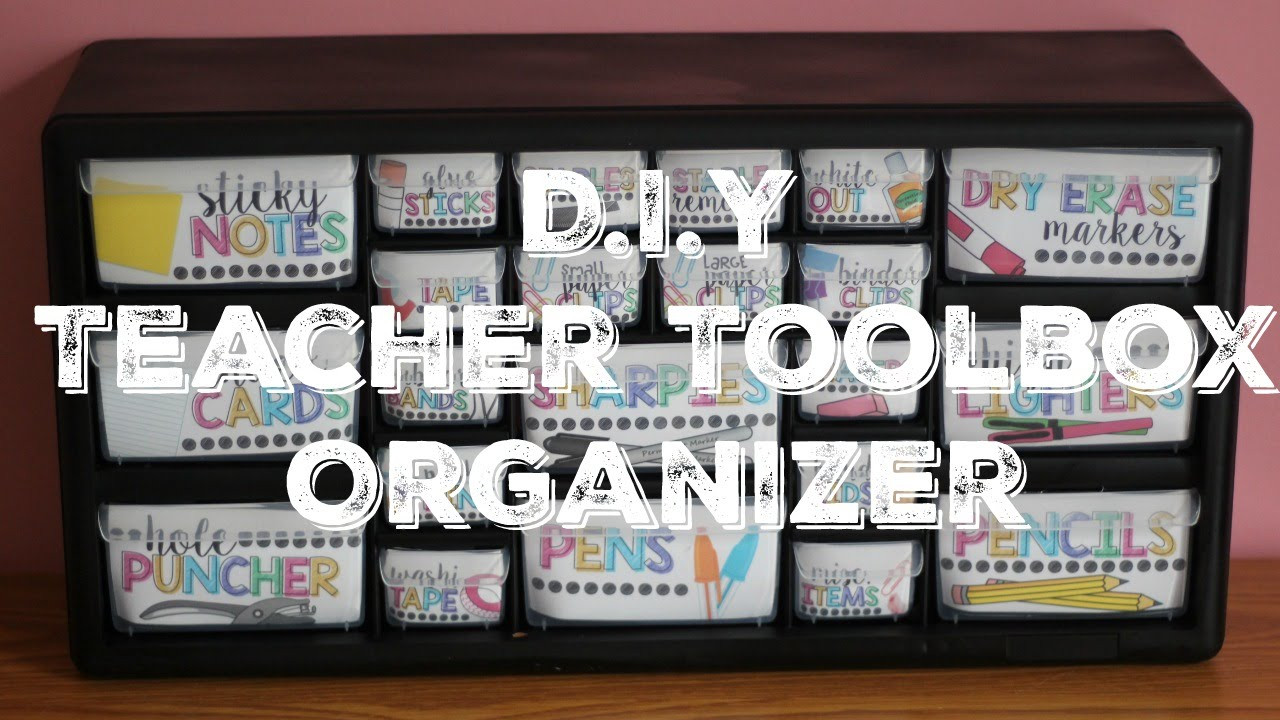 DIY Toolbox Organizer
 DIY Teacher Toolbox Organizer ♡