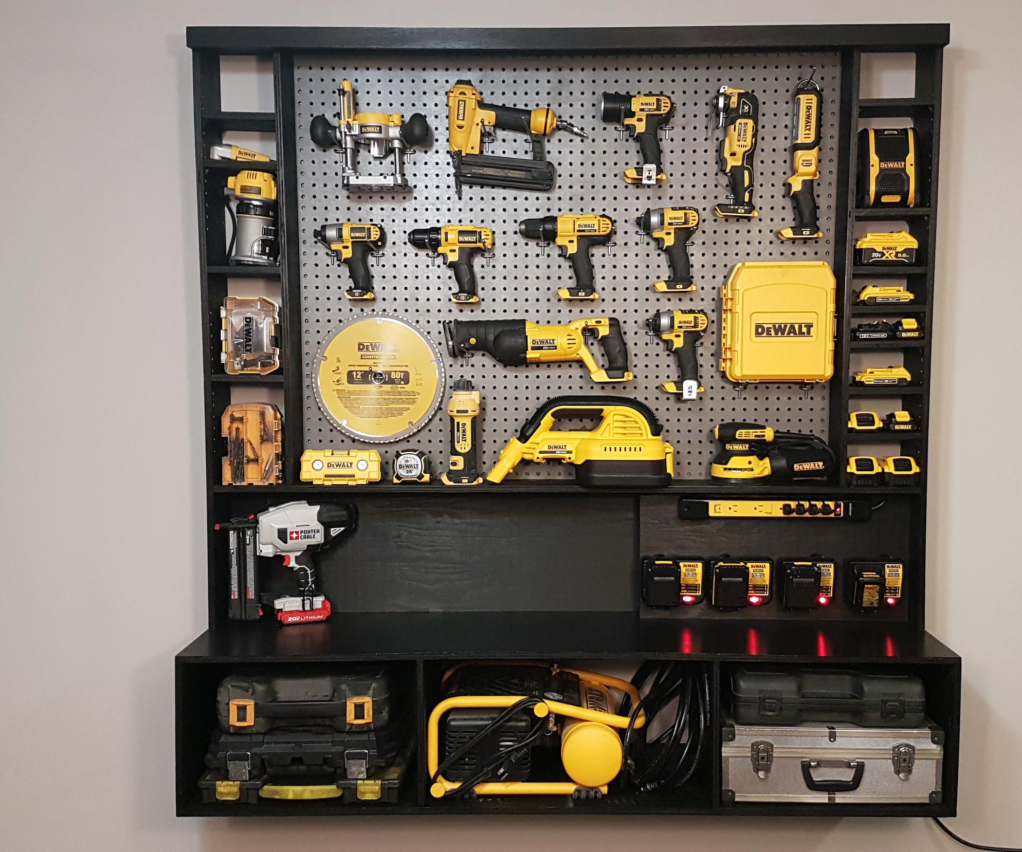 DIY Tools Organizer
 DIY Power Tool Storage W Charging Station