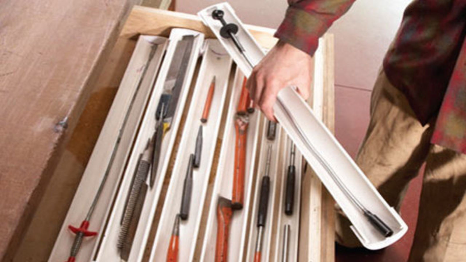 DIY Tools Organizer
 DIY Stackable PVC Drawer Organizers Keep Small Tools