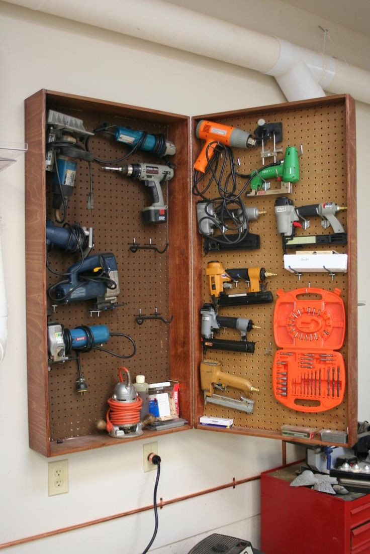 DIY Tools Organizer
 Diy Power Tool Storage Cabinet WoodWorking Projects & Plans