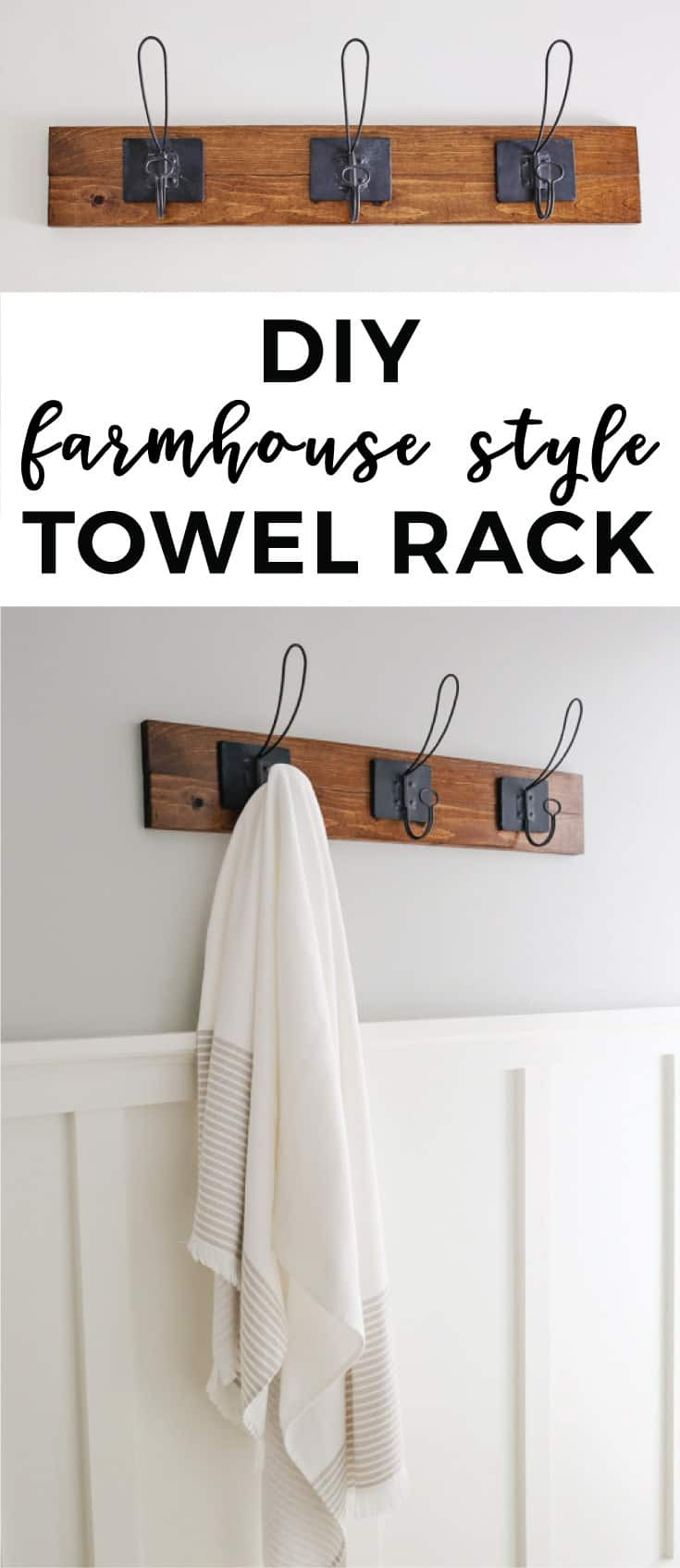 DIY Towel Rack
 Farmhouse Style DIY Towel Rack Angela Marie Made