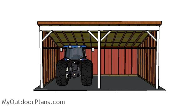 DIY Tractor Shed Plans
 Tractor Shed Plans MyOutdoorPlans