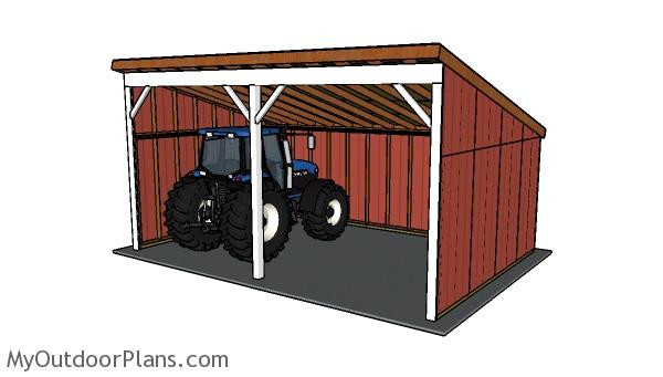 DIY Tractor Shed Plans
 Tractor Shed Plans MyOutdoorPlans