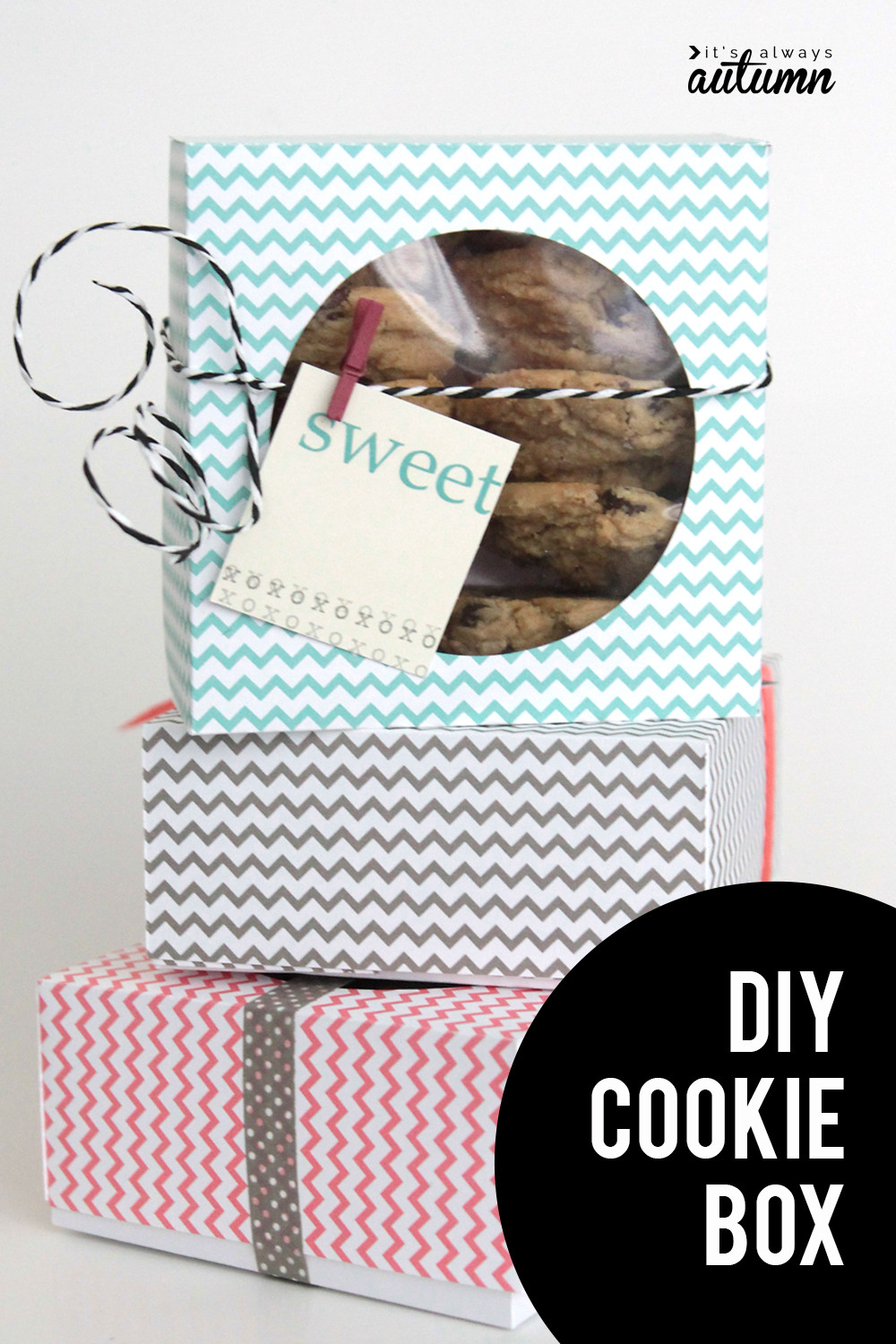 DIY Treat Box
 easy DIY folded paper cookie & treat t box tutorial