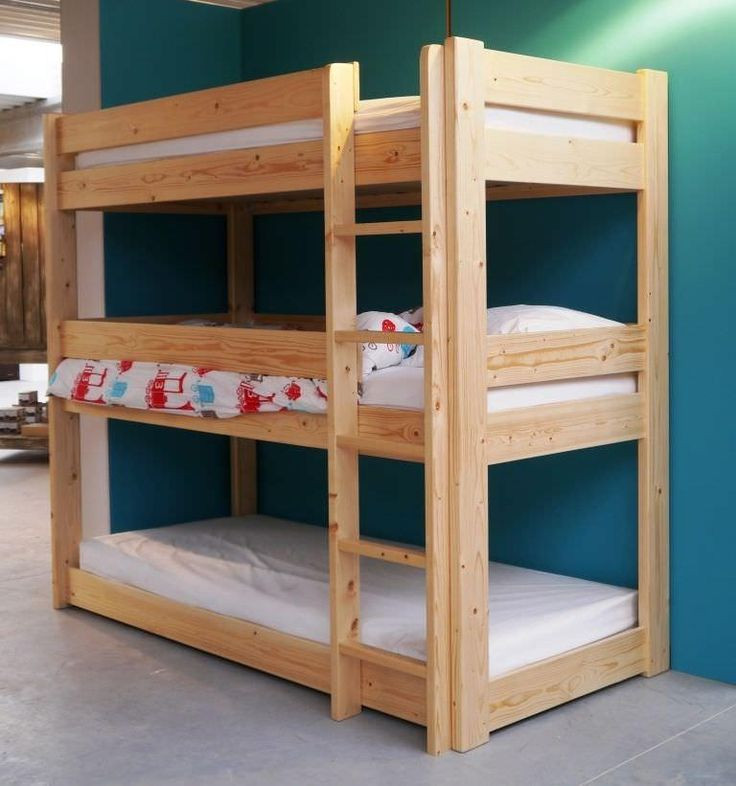DIY Triple Bunk Bed Plans
 Diy Triple Bunk Beds WoodWorking Projects & Plans