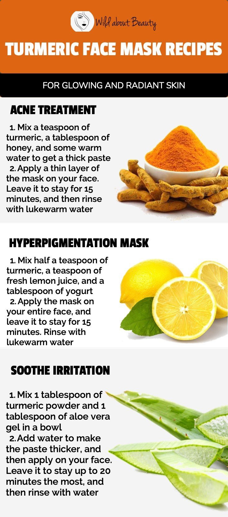 DIY Turmeric Face Mask
 Try These Turmeric Face Mask Recipes For Glowing and