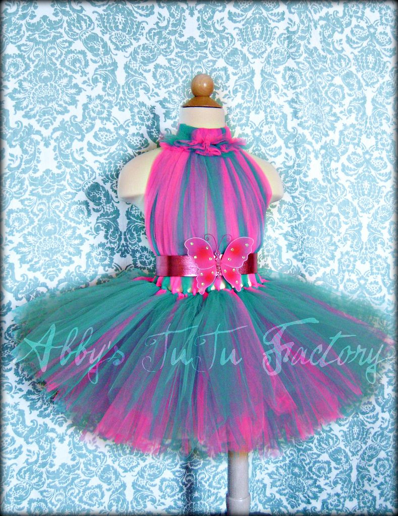 DIY Tutu Dress For Toddler
 Hot Pink & Teal tutu dress