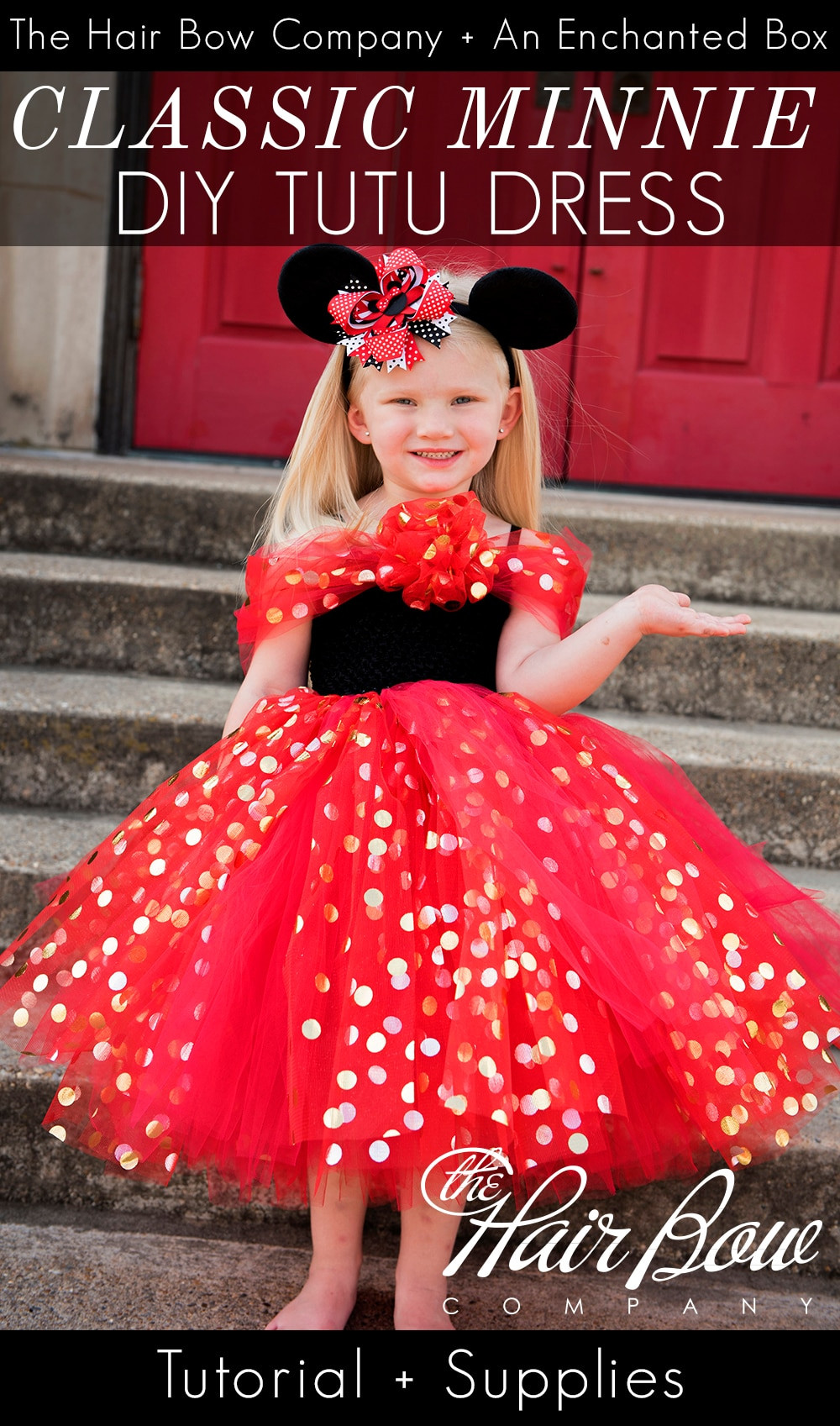 DIY Tutu Dress For Toddler
 Classic Minnie Mouse Tutu Dress DIY Tutorial The Hair