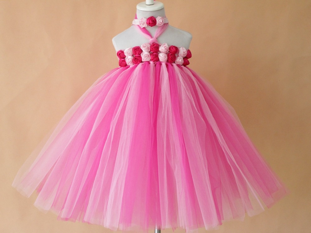 DIY Tutu Dress For Toddler
 new bright color flower girls tutu dress retail handmade