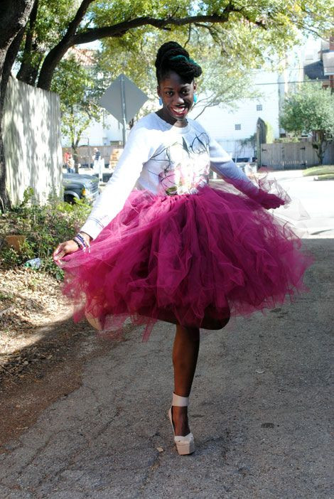 DIY Tutu Skirts For Adults
 NO Sew tulle skirt