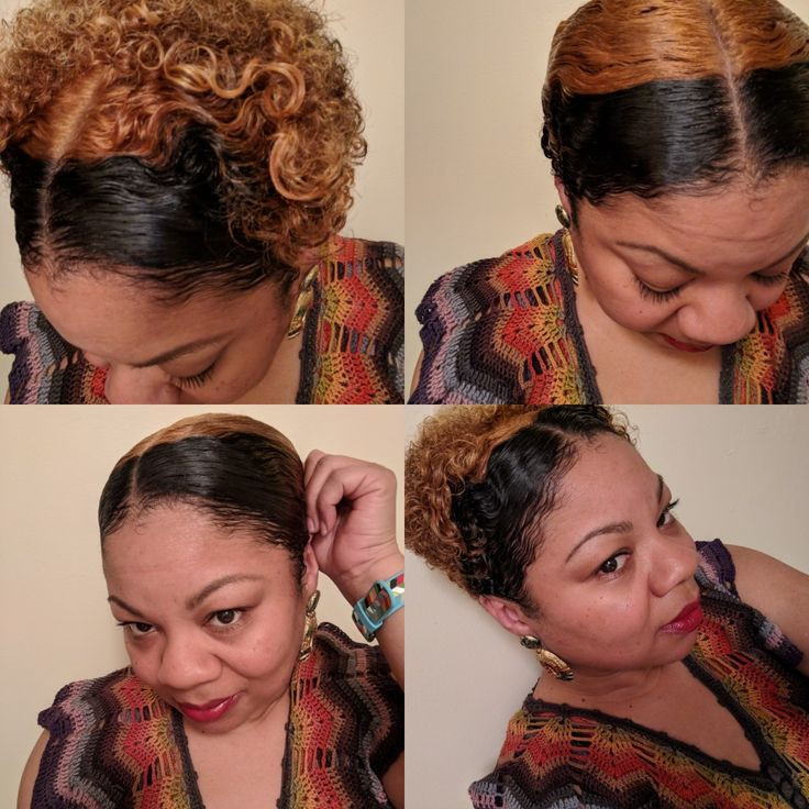 DIY Two Tone Hair
 Diy two tone Color middle part naturalhair Wash & Go