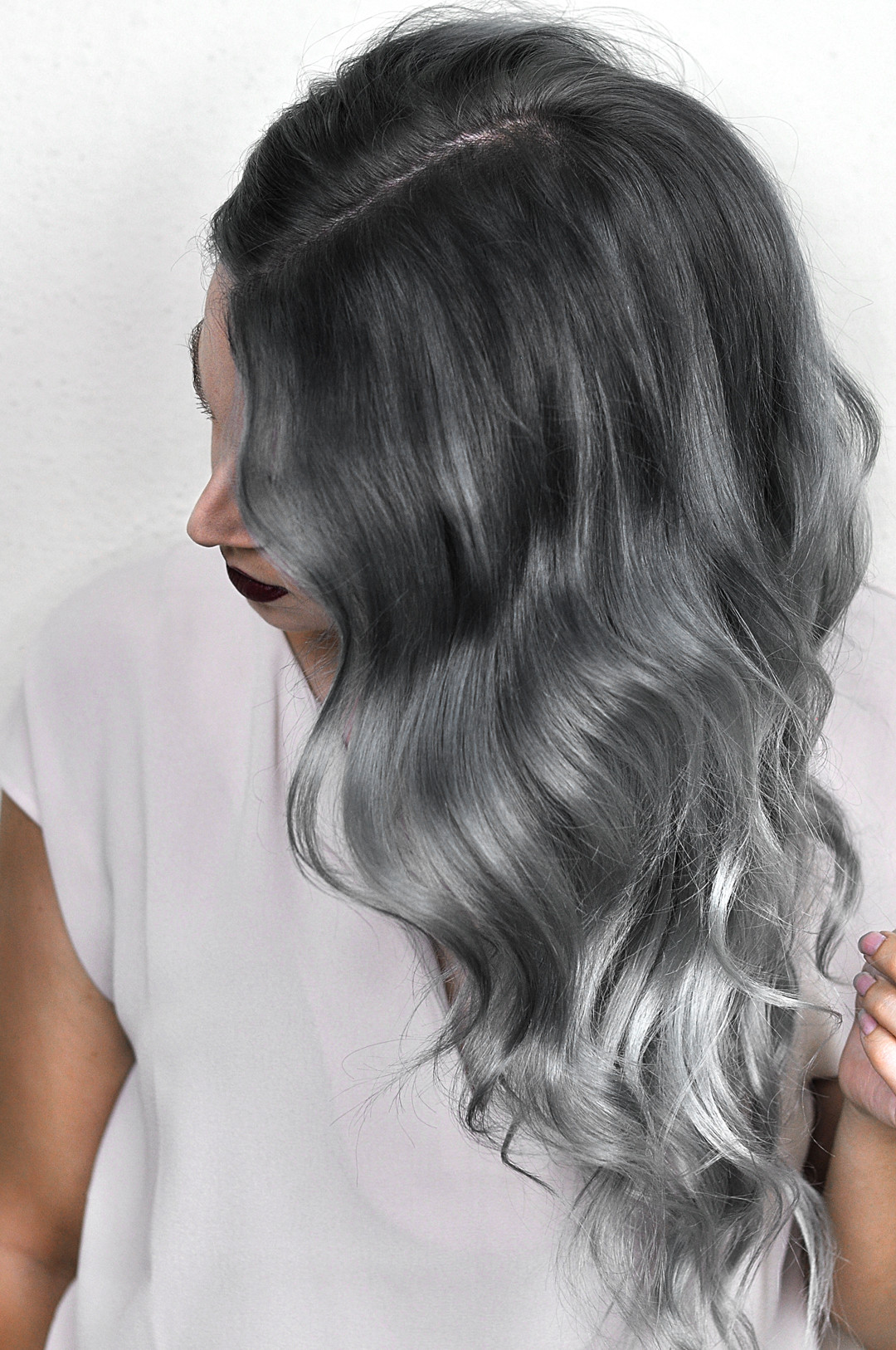 DIY Two Tone Hair
 Silver Ombre Hair Dye Tutorial with oVertone