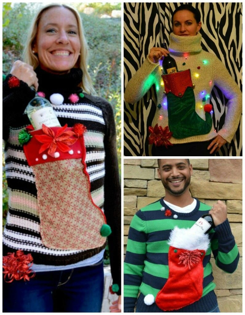 DIY Ugly Christmas Sweaters Pinterest
 15 Hilarious Ugly Christmas Sweater Ideas