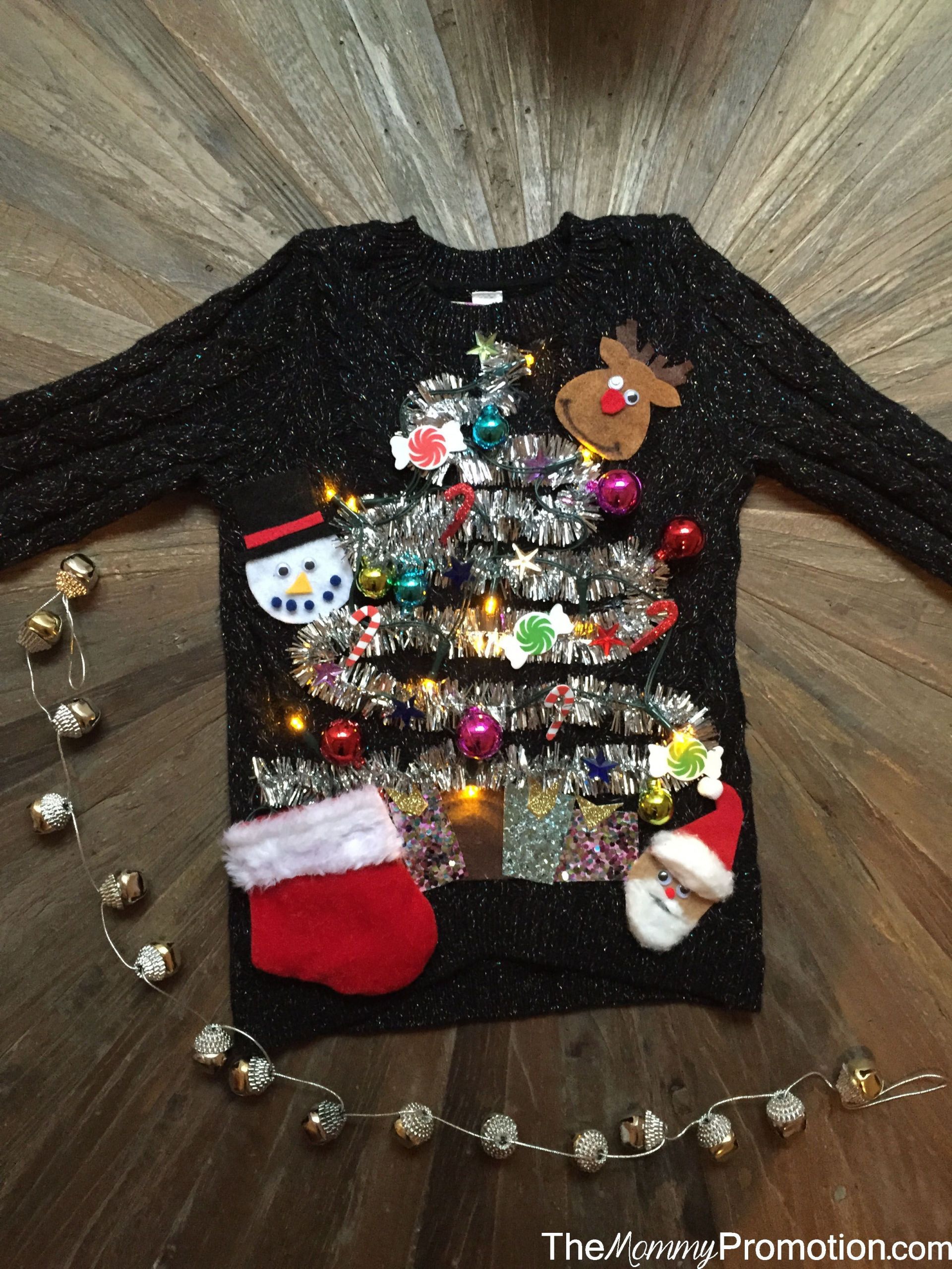 DIY Ugly Christmas Sweaters Pinterest
 DIY Ugly Cute Christmas Sweater for Kids