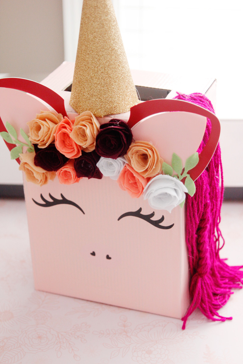 DIY Valentine Boxes
 DIY Unicorn Valentine Box Hair Bow Valentines with