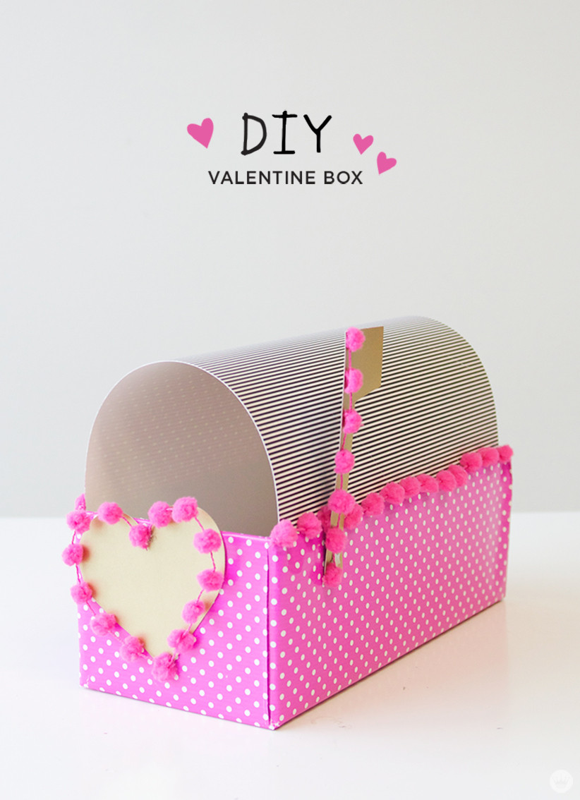 DIY Valentine Boxes
 DIY Valentine Box Think Make