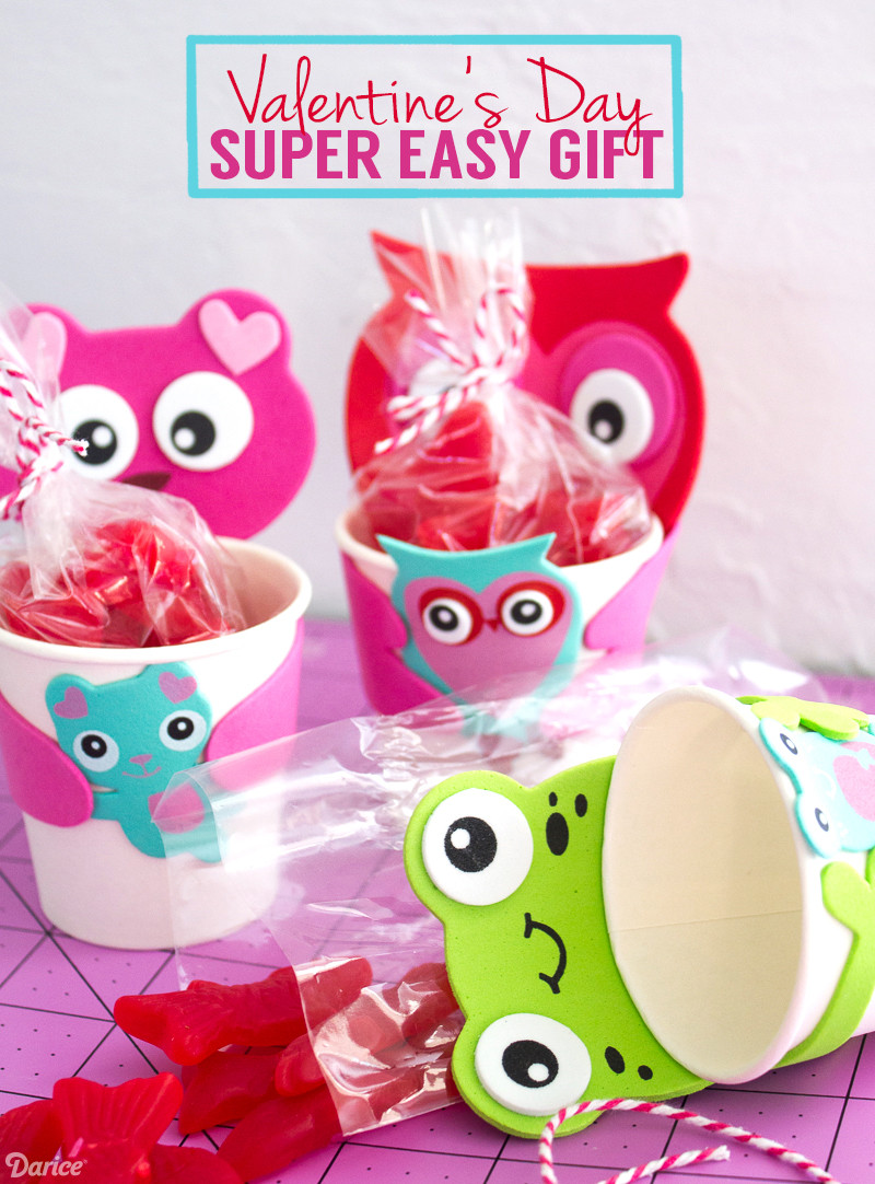 Diy Valentine Gifts For Kids
 DIY Valentine Gift for Kids Paper Cup Kits Darice