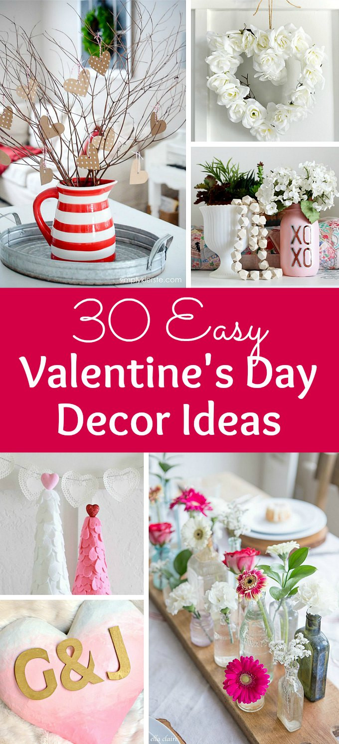 DIY Valentine'S Day Decorations
 30 Easy Valentine s Day Decor Ideas