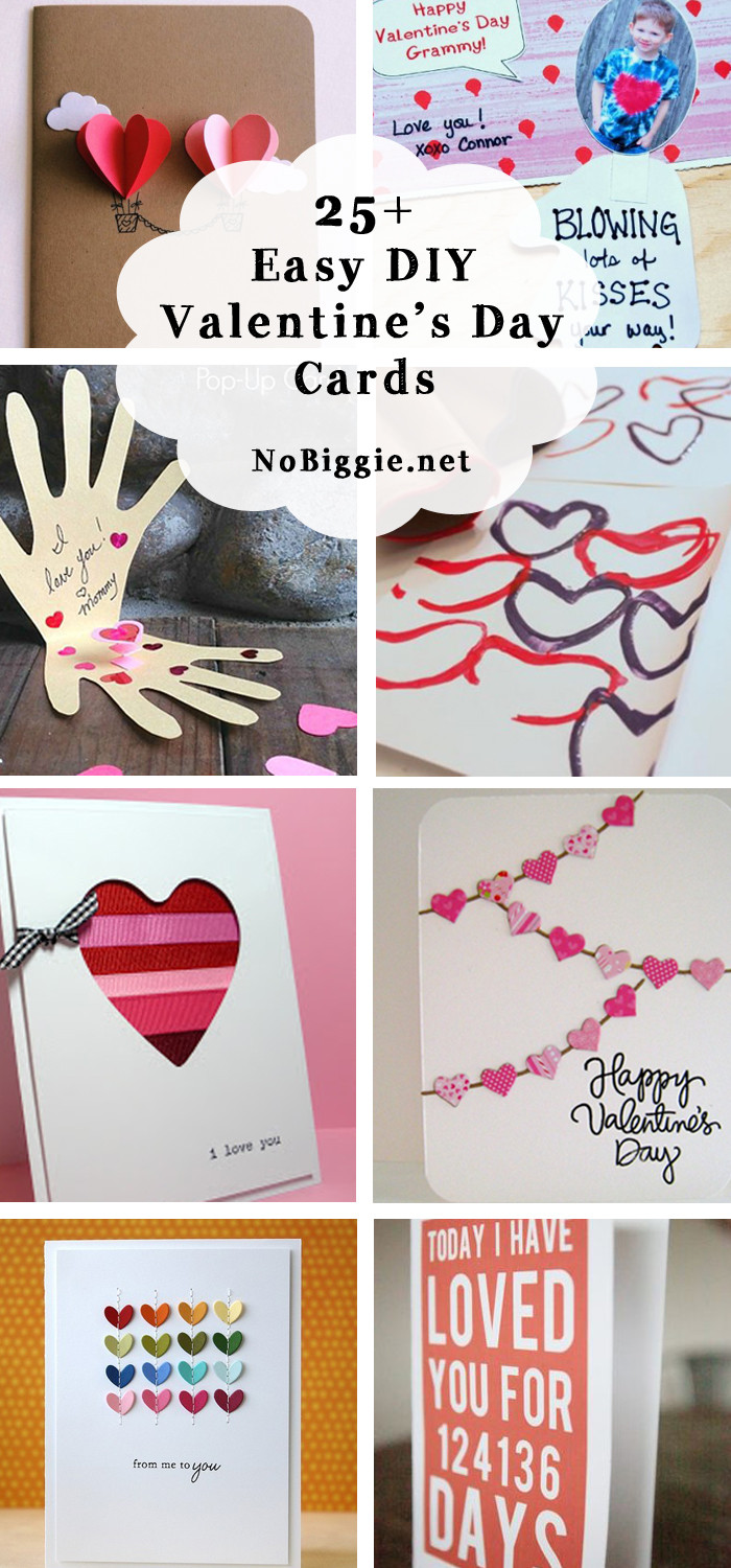 DIY Valentines Day Cards For Kids
 25 Easy DIY Valentine s Day Cards