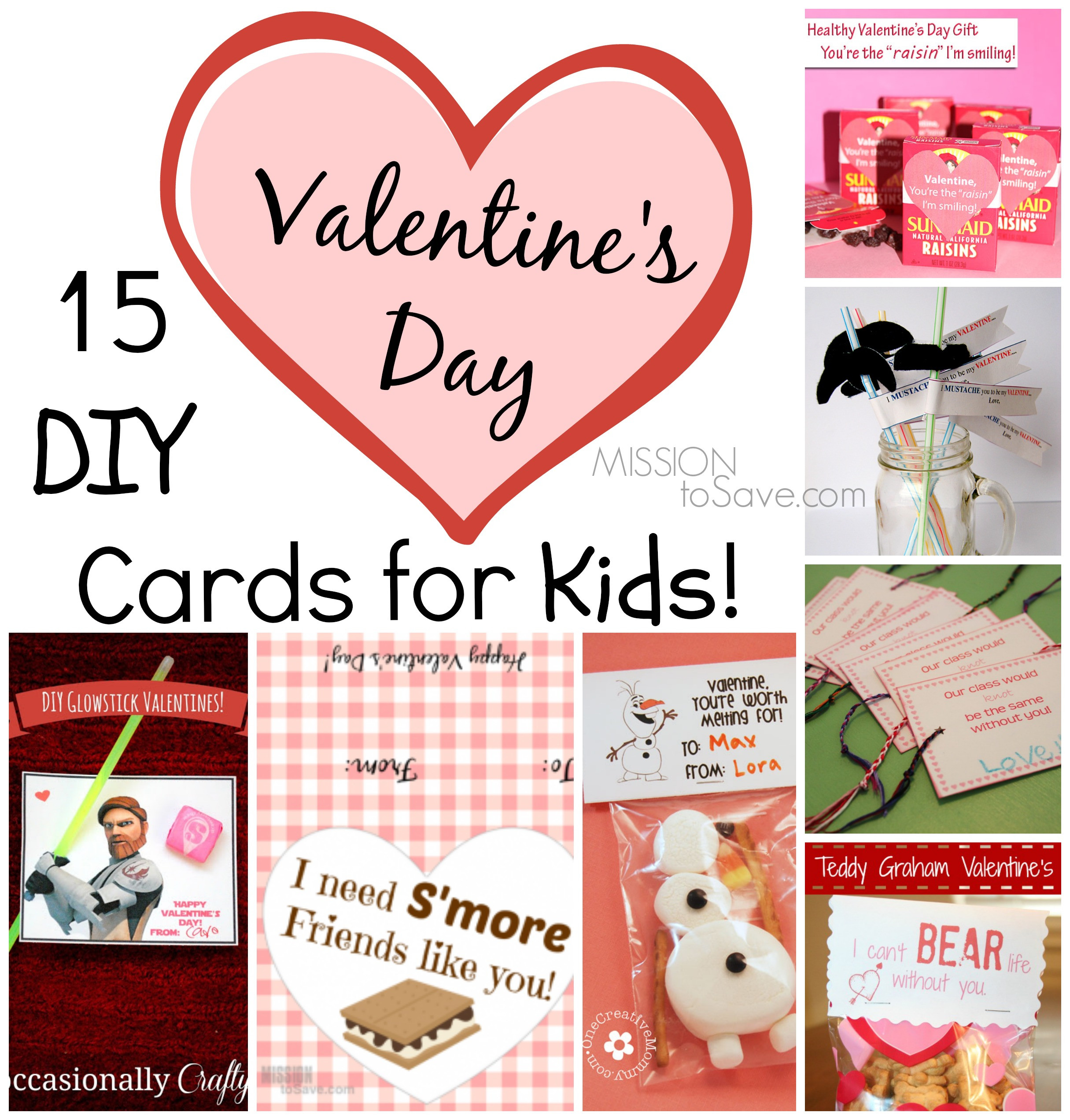 DIY Valentines Day Cards For Kids
 15 DIY Valentine Day Cards for Kids Mission to Save