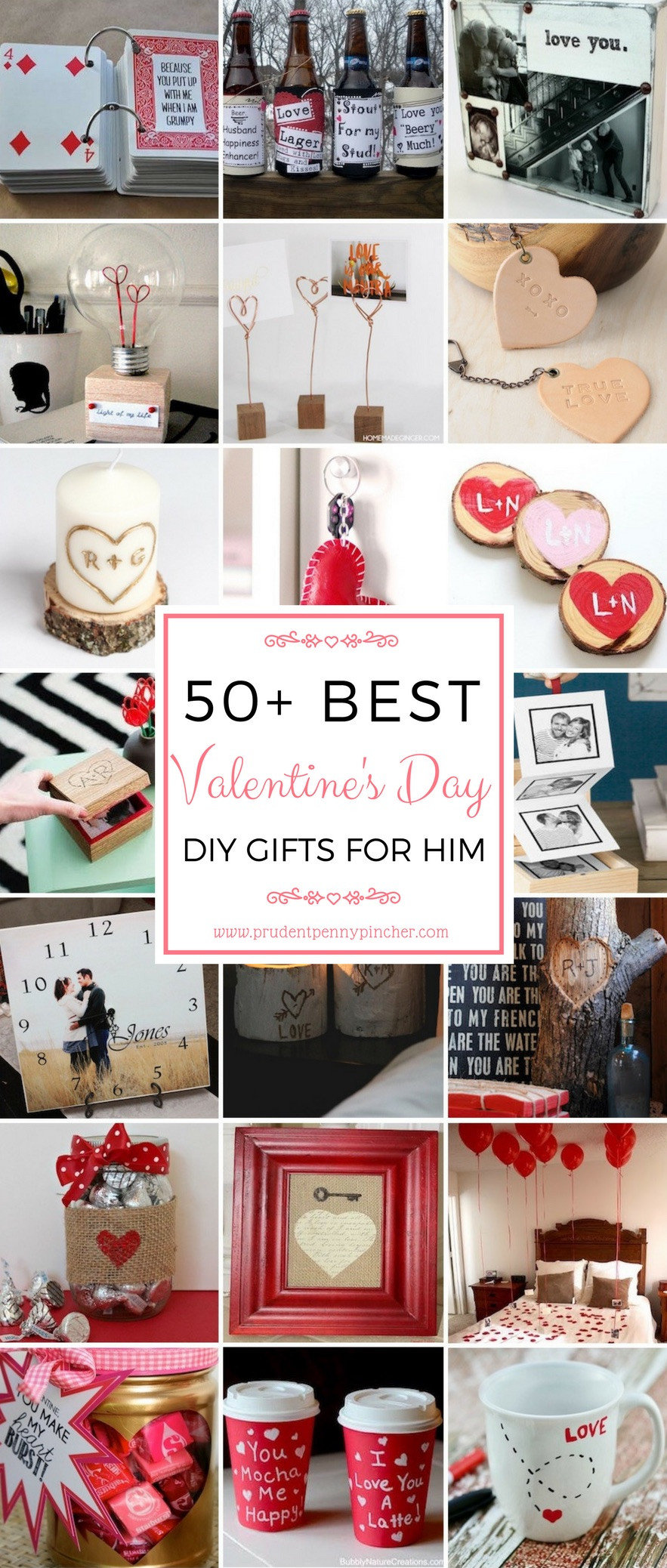 DIY Valentines Gift For Him
 50 DIY Valentines Day Gifts for Him Prudent Penny Pincher