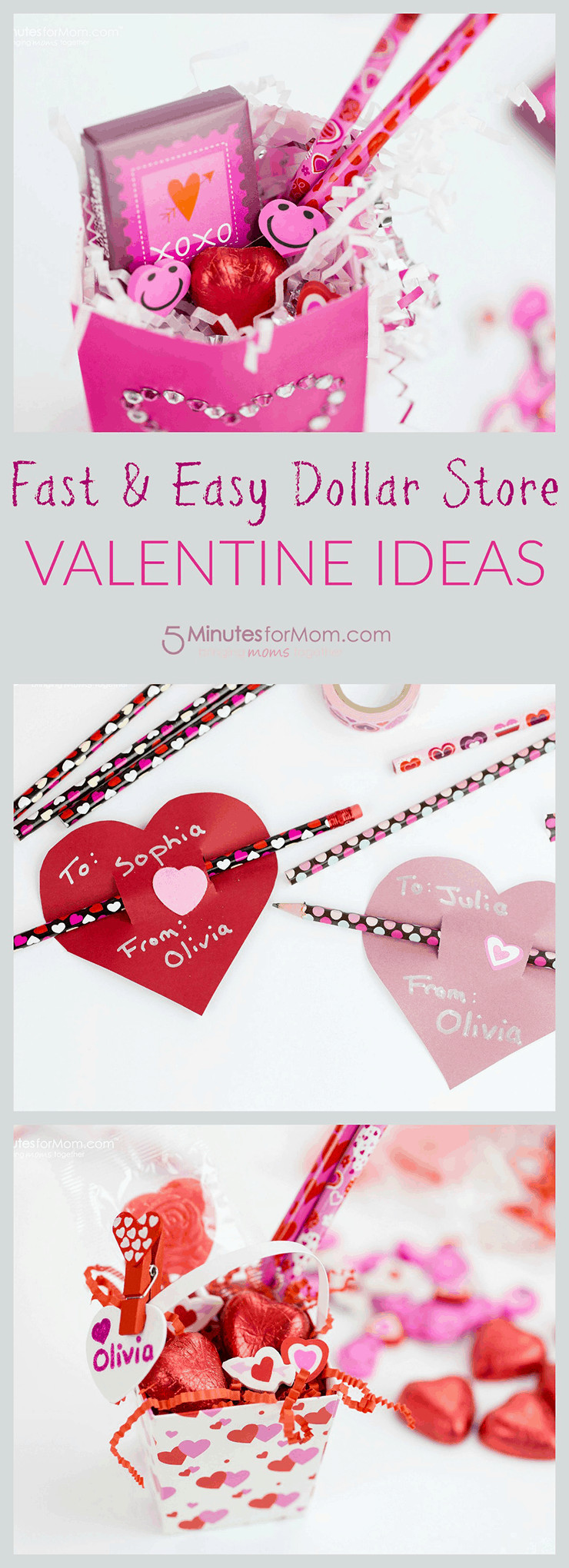 DIY Valentines Gift For Mom
 Fast and Easy Dollar Store Valentine Ideas 5 Minutes for Mom
