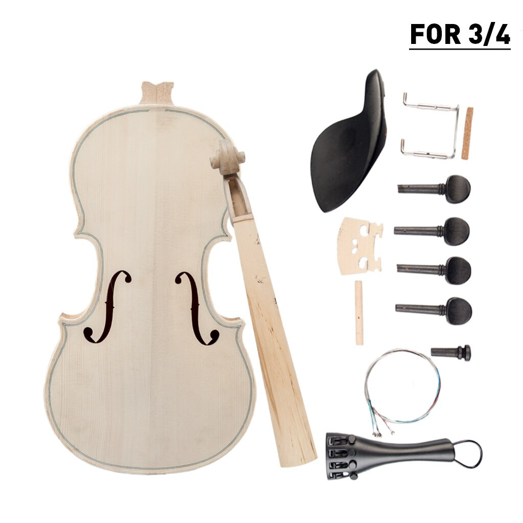 DIY Violin Kit
 DIY Violin 3 4 Violin DIY Kit Natural Solid Wood Acoustic