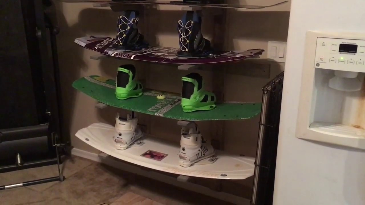DIY Wakeboard Racks
 DIY wakeboard snowboard storage Rack