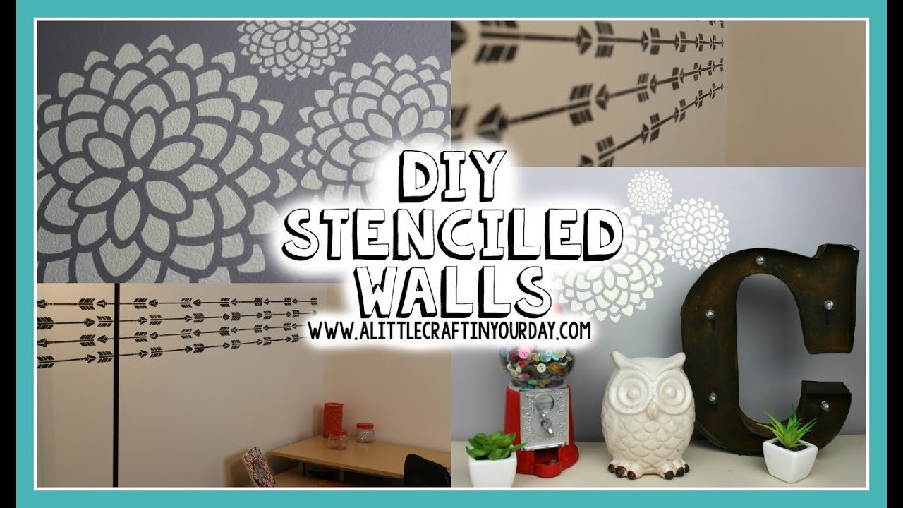 DIY Wall Decor For Teenagers
 DIY Stenciled Wall