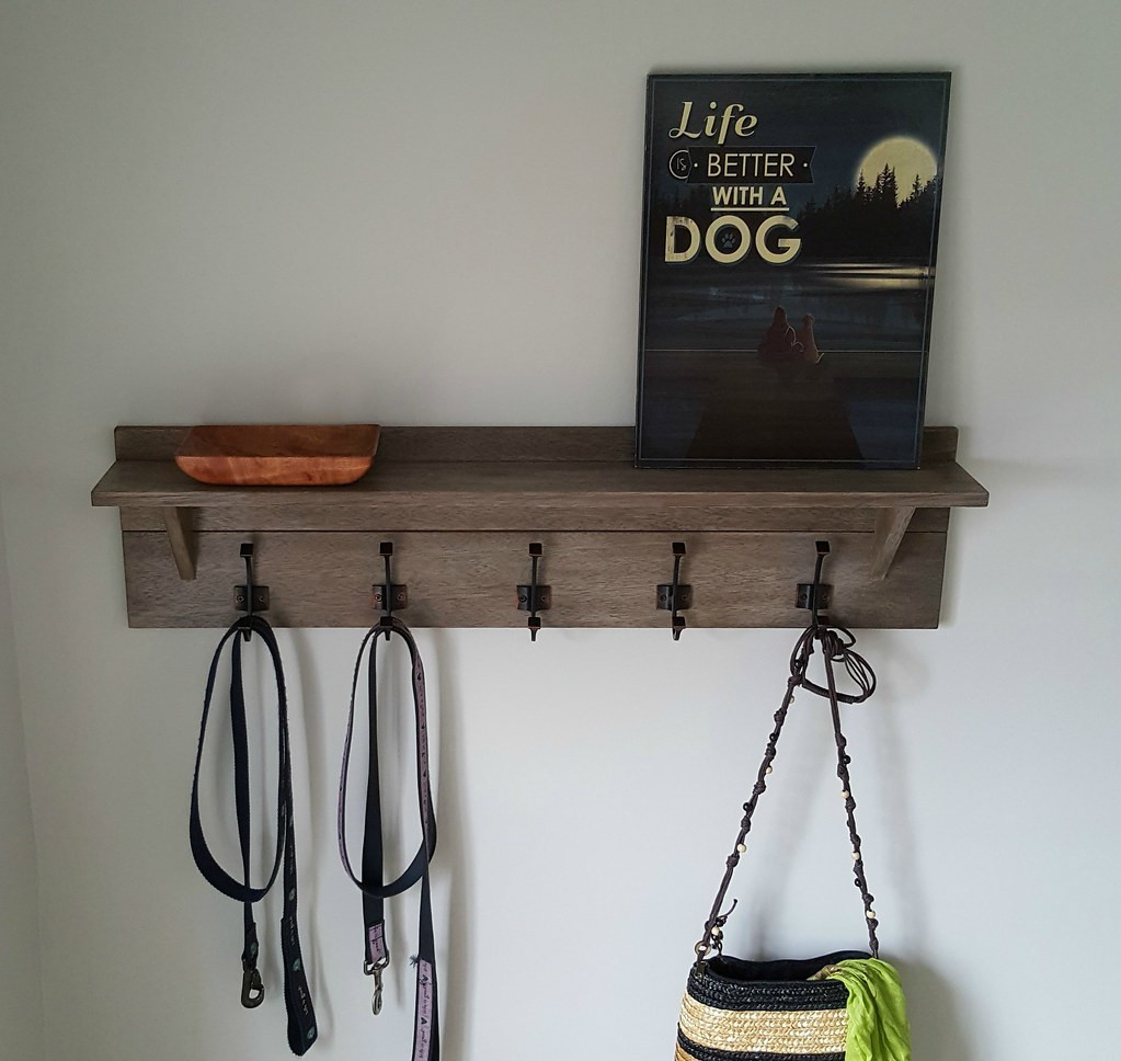 DIY Wall Mount Coat Rack
 Turtles and Tails Wall mounted Coatrack with Shelf DIY