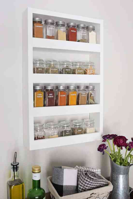 DIY Wall Mount Spice Rack
 DIY Wall Spice Rack Angela Marie Made