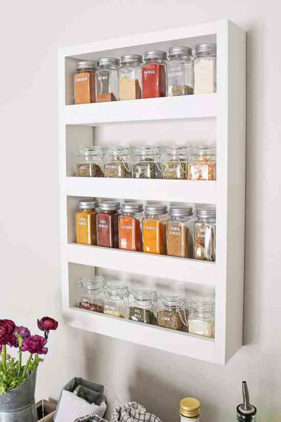 DIY Wall Mount Spice Rack
 DIY Wall Spice Rack Angela Marie Made