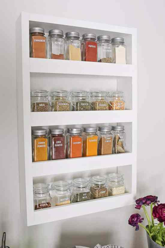 DIY Wall Mount Spice Rack
 DIY Wall Spice Rack Angela Marie Made