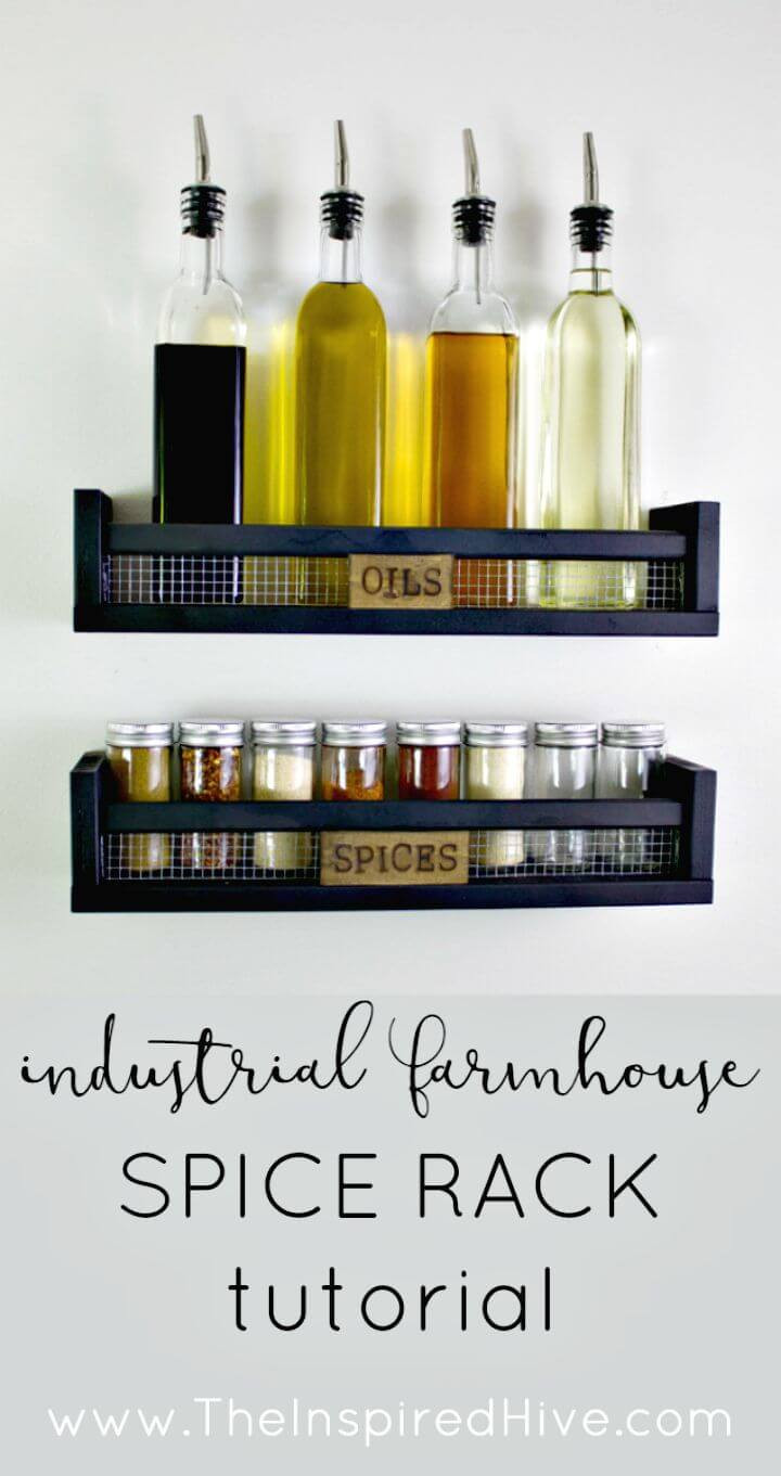 DIY Wall Mount Spice Rack
 12 DIY Spice Rack Ideas to Update Your Kitchen ⋆ DIY Crafts
