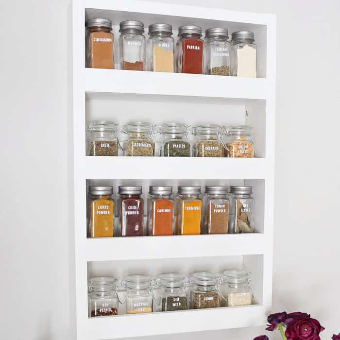 DIY Wall Mount Spice Rack
 DIY Wall Spice Rack Angela Marie Made