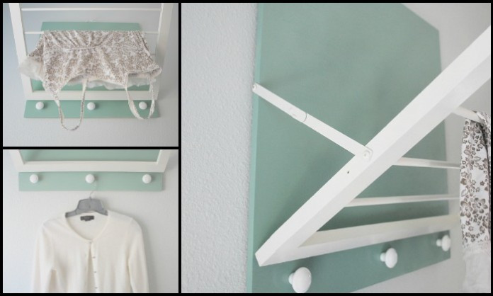 DIY Wall Mounted Laundry Drying Rack
 1001 Easy DIY Projects