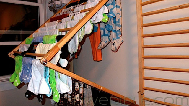 DIY Wall Mounted Laundry Drying Rack
 DIY Wall Mounted Folding Clothes Dryer Rack