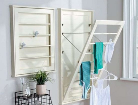 DIY Wall Mounted Laundry Drying Rack
 11 DIY Functional Laundry Racks For Every Space Shelterness