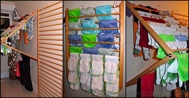 DIY Wall Mounted Laundry Drying Rack
 Wall Mounted Clothes Drying Rack DIY Project AllDayChic