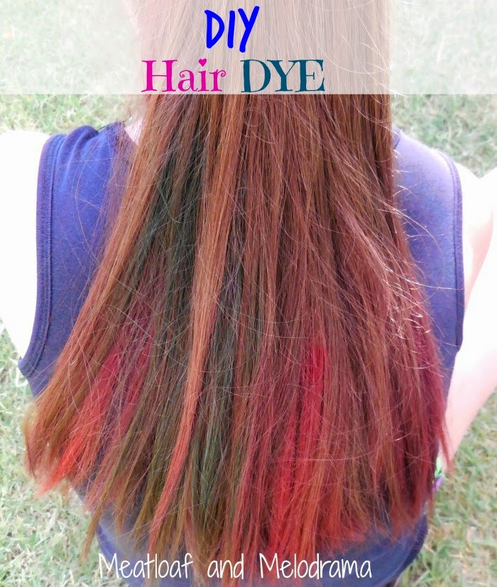 DIY Washable Hair Dye
 DIY Temporary Hair Dye Meatloaf and Melodrama