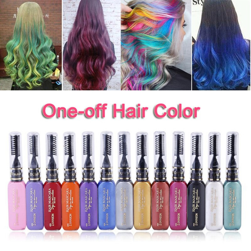 DIY Washable Hair Dye
 1PCS e off Hair Color Dye Temporary Non toxic DIY Hair