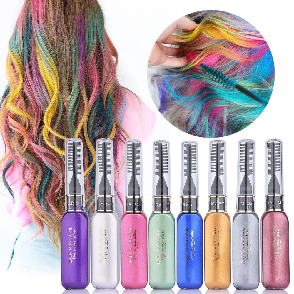 DIY Washable Hair Dye
 8 Colors e Time Hair Color Hair Dye Temporary Non toxic